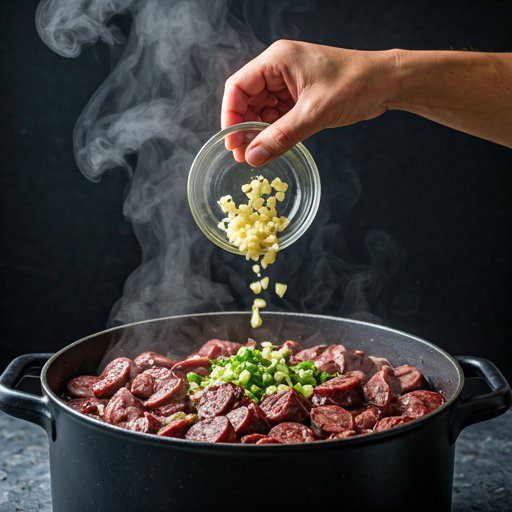 Finishing the stew